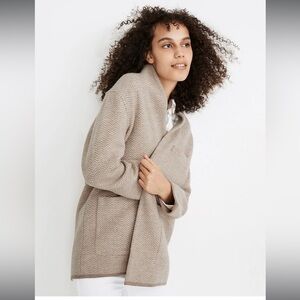 Madewell Herringbone Mattson Sweater Coat